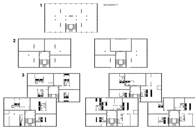 'Stammbaum' mit Grundrissvariationen